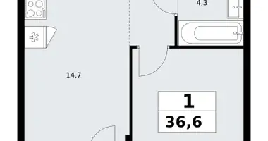 Wohnung 1 zimmer in Kommunarka, Russland