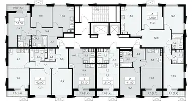 Wohnung 2 zimmer in Kommunarka, Russland