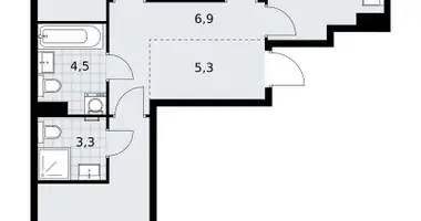 Wohnung 3 zimmer in Kommunarka, Russland