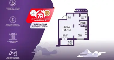 Квартира 1 комната в Островец, Беларусь