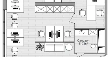 Büro 62 m² in Ljuberzy, Russland