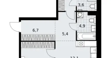 Appartement 3 chambres dans Kommunarka, Russie