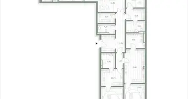 Wohnung 3 zimmer in Moskau, Russland