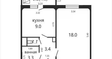 Квартира 1 комната в Минск, Беларусь