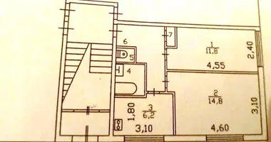 2 room apartment in Algelevo, Russia