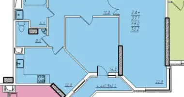 Appartement 2 chambres dans Odessa, Ukraine