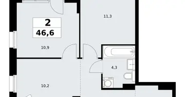 Квартира 2 комнаты в район Коммунарка, Россия