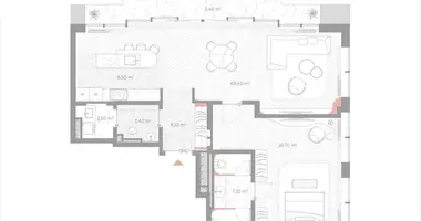 Apartamento 1 habitación en Moscú, Rusia