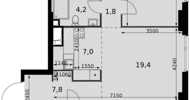 Apartamento 4 habitaciones en Moscú, Rusia