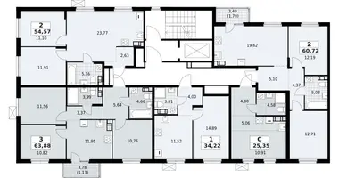 1 room apartment in Lagolovskoe selskoe poselenie, Russia