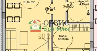 1 bedroom apartment in Burgas, Bulgaria