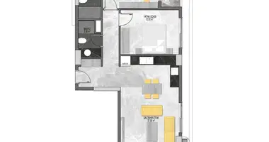3 room apartment in Tosmur, Turkey