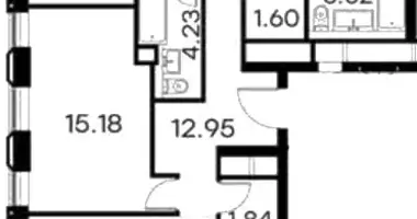 Apartamento 4 habitaciones en Moscú, Rusia