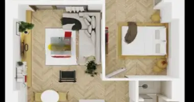 Квартира 2 комнаты в Тбилиси, Грузия