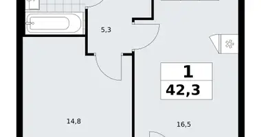 1 room apartment in Kommunarka, Russia