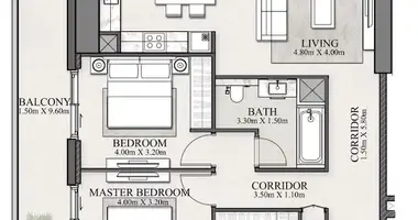 Apartamento 3 habitaciones en Dubái, Emiratos Árabes Unidos