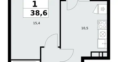 Квартира 1 комната в район Коммунарка, Россия