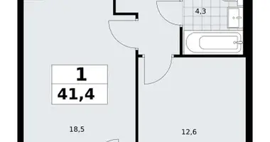 Appartement 1 chambre dans Troïtsk, Russie