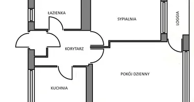 Apartamento 2 habitaciones en Varsovia, Polonia