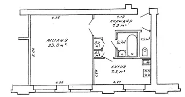 Wohnung 1 zimmer in Minsk, Belarus