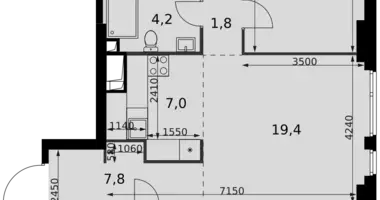 Apartamento 4 habitaciones en Moscú, Rusia