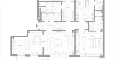 Apartamento 3 habitaciones en Moscú, Rusia