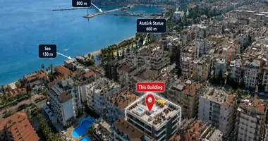 Mieszkanie 3 pokoi w Alanya, Turcja