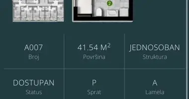 Mieszkanie 1 pokój w Polje, Czarnogóra