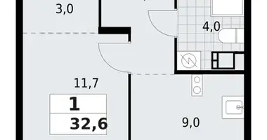 Mieszkanie 1 pokój w Krasnoye Selo, Rosja