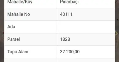 Участок земли в Pinarbasi, Турция