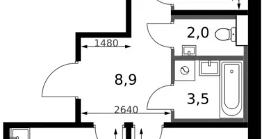 2 room apartment in Leninsky District, Russia