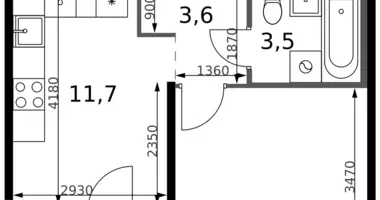 1 room apartment in Leninsky District, Russia