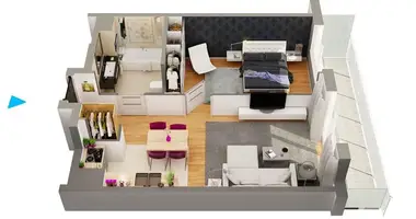 Apartamento 2 habitaciones en Smolice, Polonia