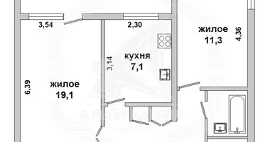 Appartement 2 chambres dans Brest, Bélarus