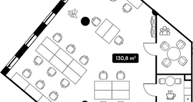 Oficina 128 m² en Moscú, Rusia