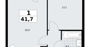 Apartamento 1 habitación en Troitsk, Rusia