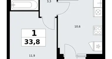 Apartamento 1 habitación en Kommunarka, Rusia