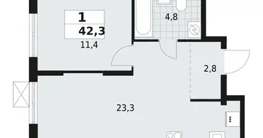 Mieszkanie 1 pokój w Vsevolozhsk, Rosja