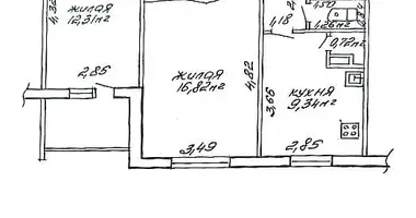 Квартира 2 комнаты в Гомель, Беларусь