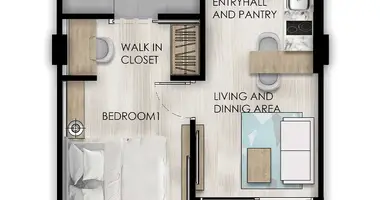 Wohnung 1 zimmer in Rawai, Thailand
