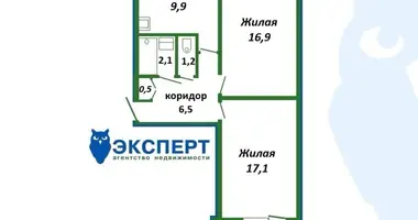 2 room apartment in Minsk, Belarus