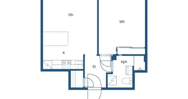 Квартира 2 комнаты в Helsinki sub region, Финляндия