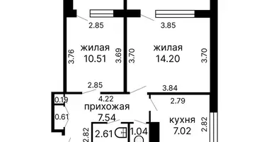 2 bedroom apartment in Minsk, Belarus