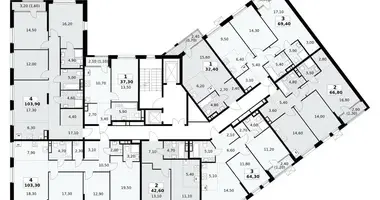 3 room apartment in Moscow, Russia