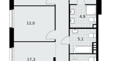 Wohnung 4 zimmer in Moskau, Russland