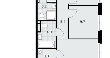 Apartamento 4 habitaciones en Moscú, Rusia