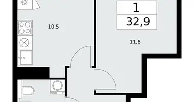Квартира 1 комната в район Коммунарка, Россия