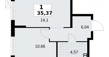 1 room apartment in Lagolovskoe selskoe poselenie, Russia