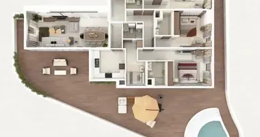 Apartamento 3 habitaciones en Dubái, Emiratos Árabes Unidos