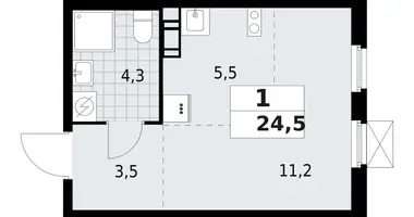 Mieszkanie 1 pokój w Vsevolozhsk, Rosja
